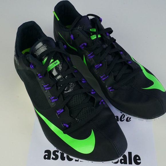 Nike Zoom Superfly 14 Black Sprint Track Spikes - Picture 1 of 7
